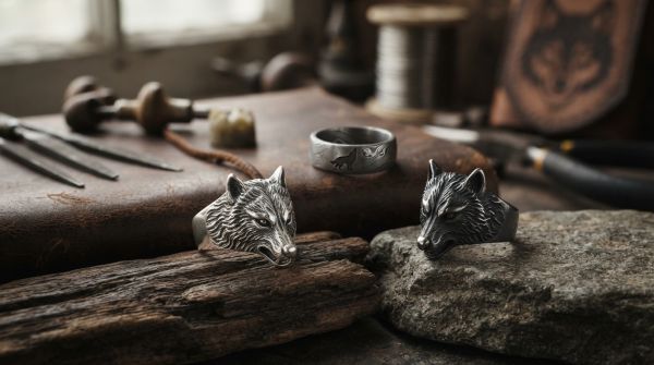 Les meilleurs matériaux pour votre bague loup