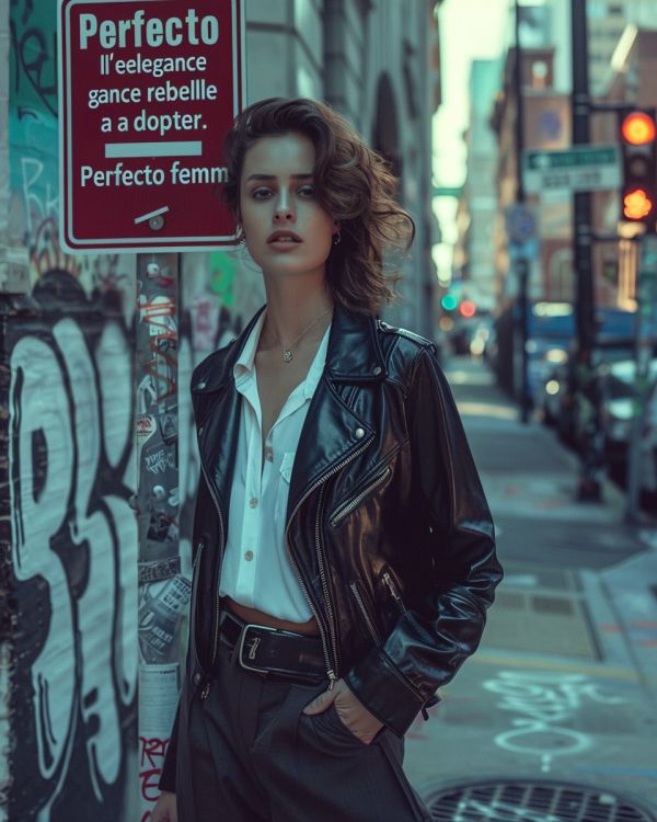 Perfecto femme : l'élégance rebelle à adopter